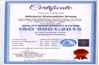 AIG certified on ISO 9001 (QMS) & ISO 27001 (ISMS)